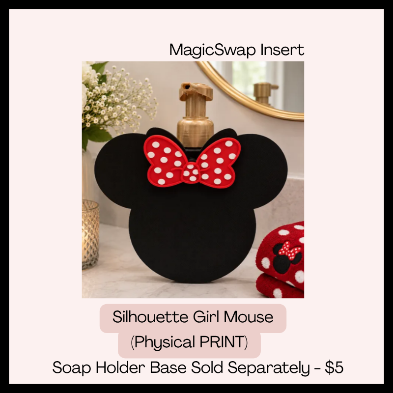 Silhouette Girl Mouse (MagicSwap Plate)