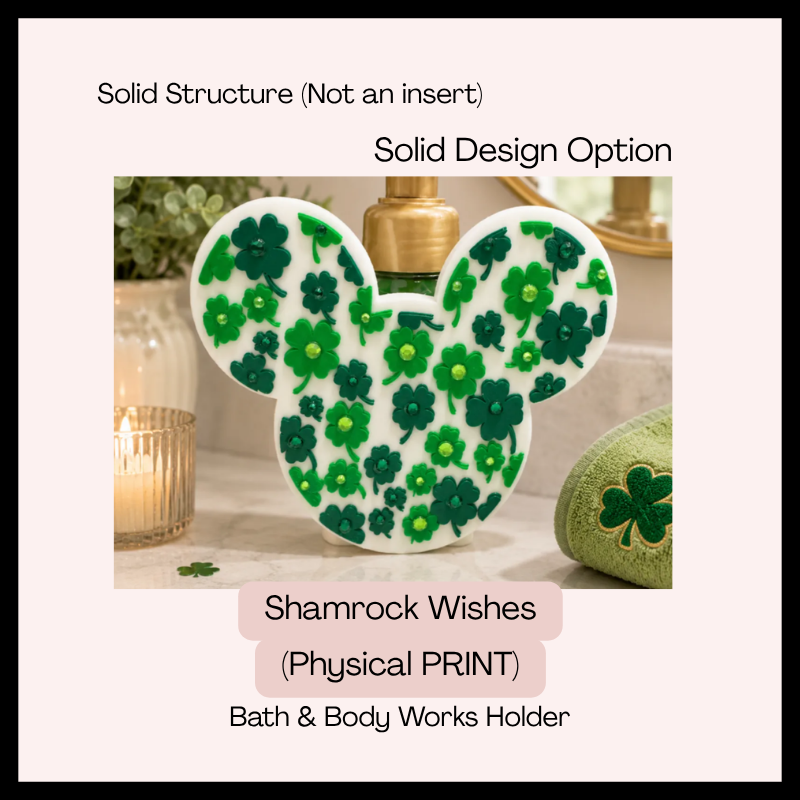 Shamrock Wishes (Solid Bath & Body Work Holder)