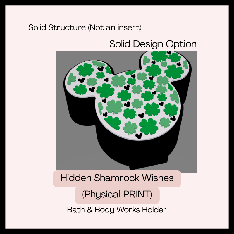 Hidden Shamrock Wishes (Solid Bath & Body Work Holder)