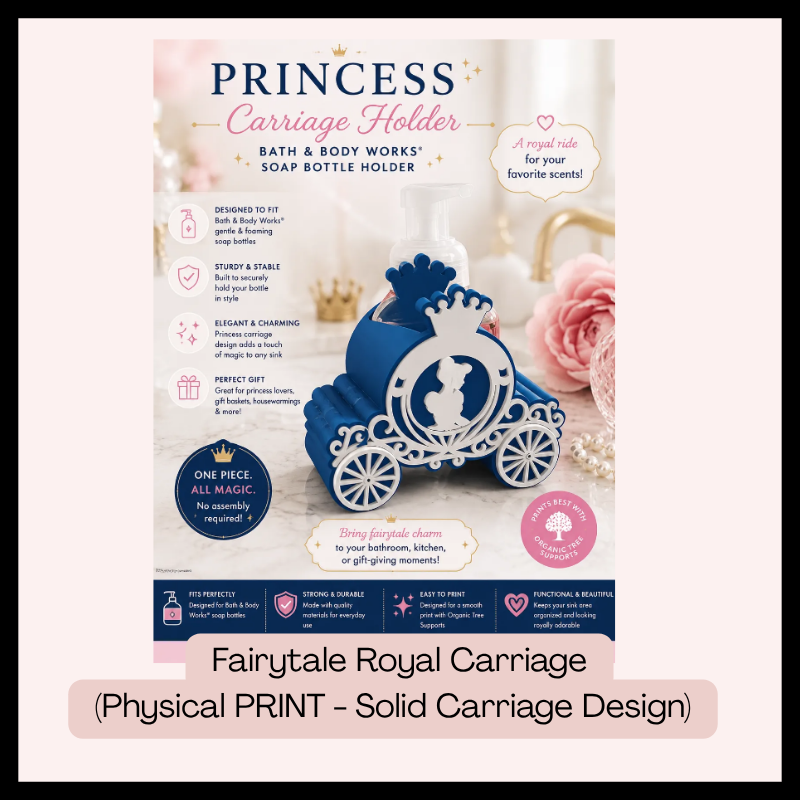 Fairytale Royal Carriage (Solid Bath and Body Work Holder)