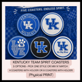Kentucky Team Spirit Coasters
