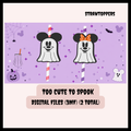 DIGITAL DOWNLOAD - Too Cute To Spook (Straw Toppers)