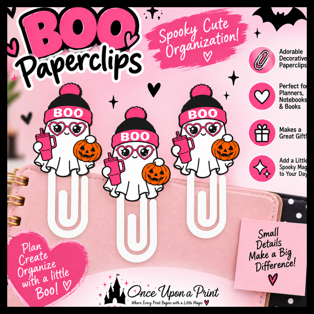 Boo Ghost PaperClips