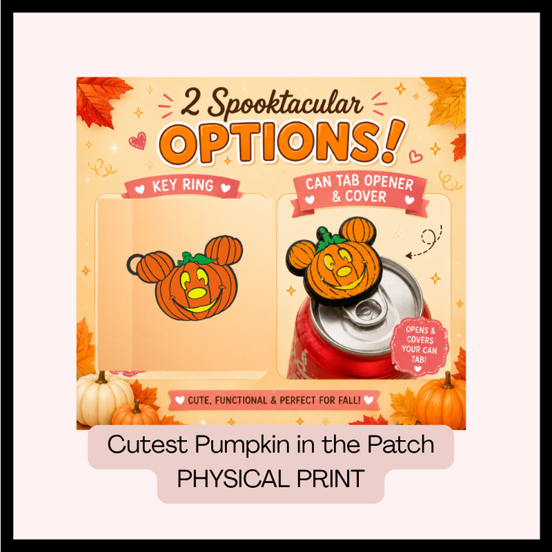 Can Tab Opener & Cover OR Basic Keyring (Cutest Pumpkin Collection)