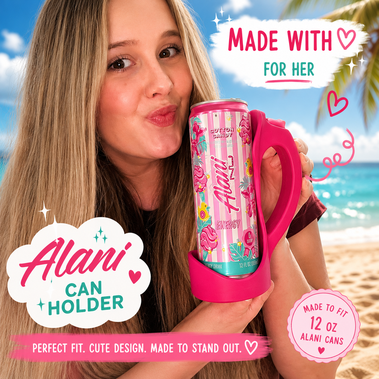 🩷 Alani Can Holder + Lid Attachment