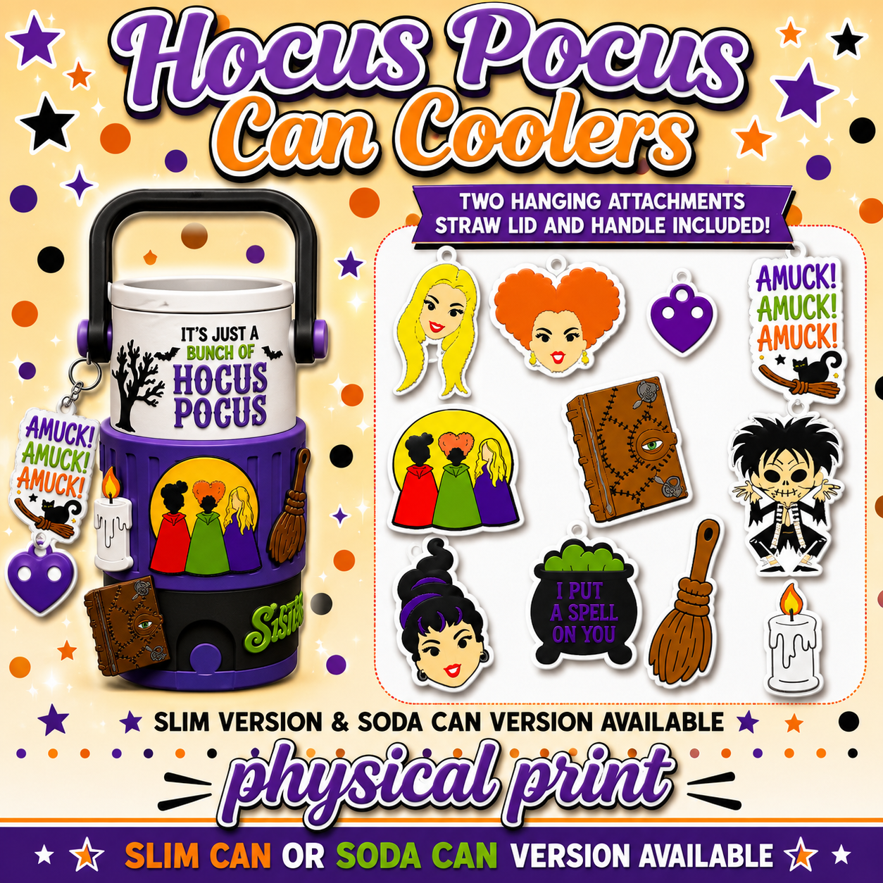 Hocus Pocus Can Coolers