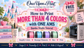 Free Tutorial: How to Print More Than 4 Colors with ONE AMS