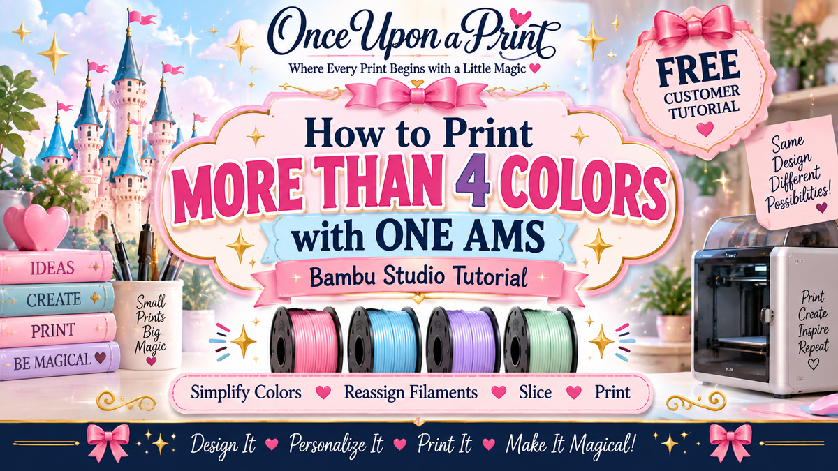 Free Tutorial: How to Print More Than 4 Colors with ONE AMS