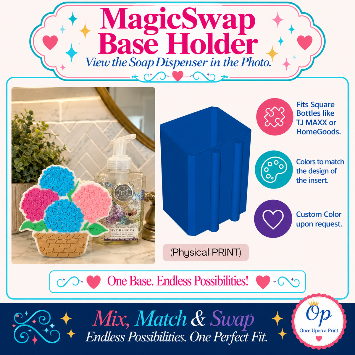 Square Shaped MagicSwap™ Base Holder