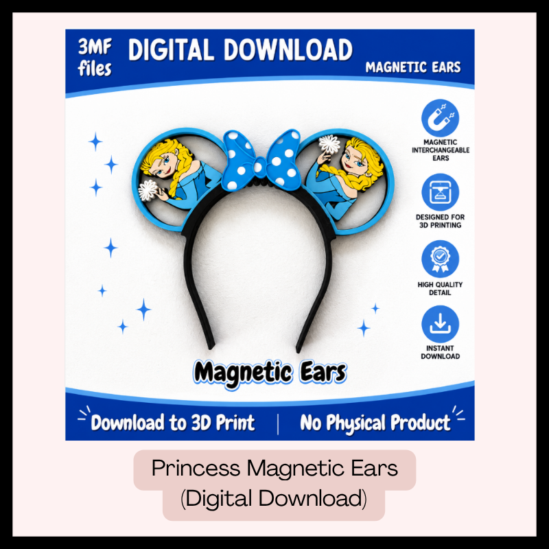 DIGITAL DOWNLOAD- Princess Magnetic Ears