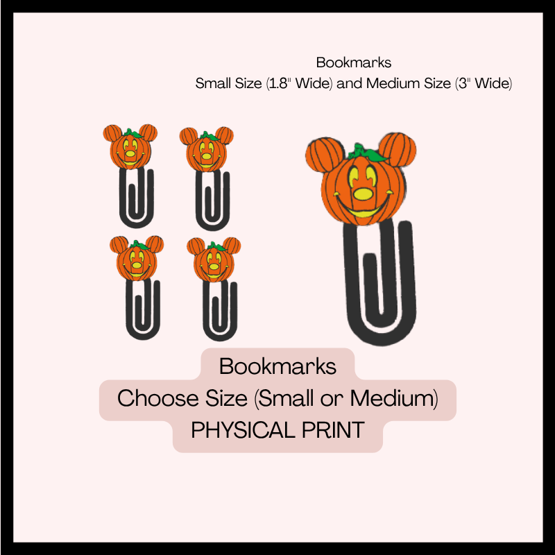 2 Sizes - Bookmarks - Cutest Pumpkin in the Patch