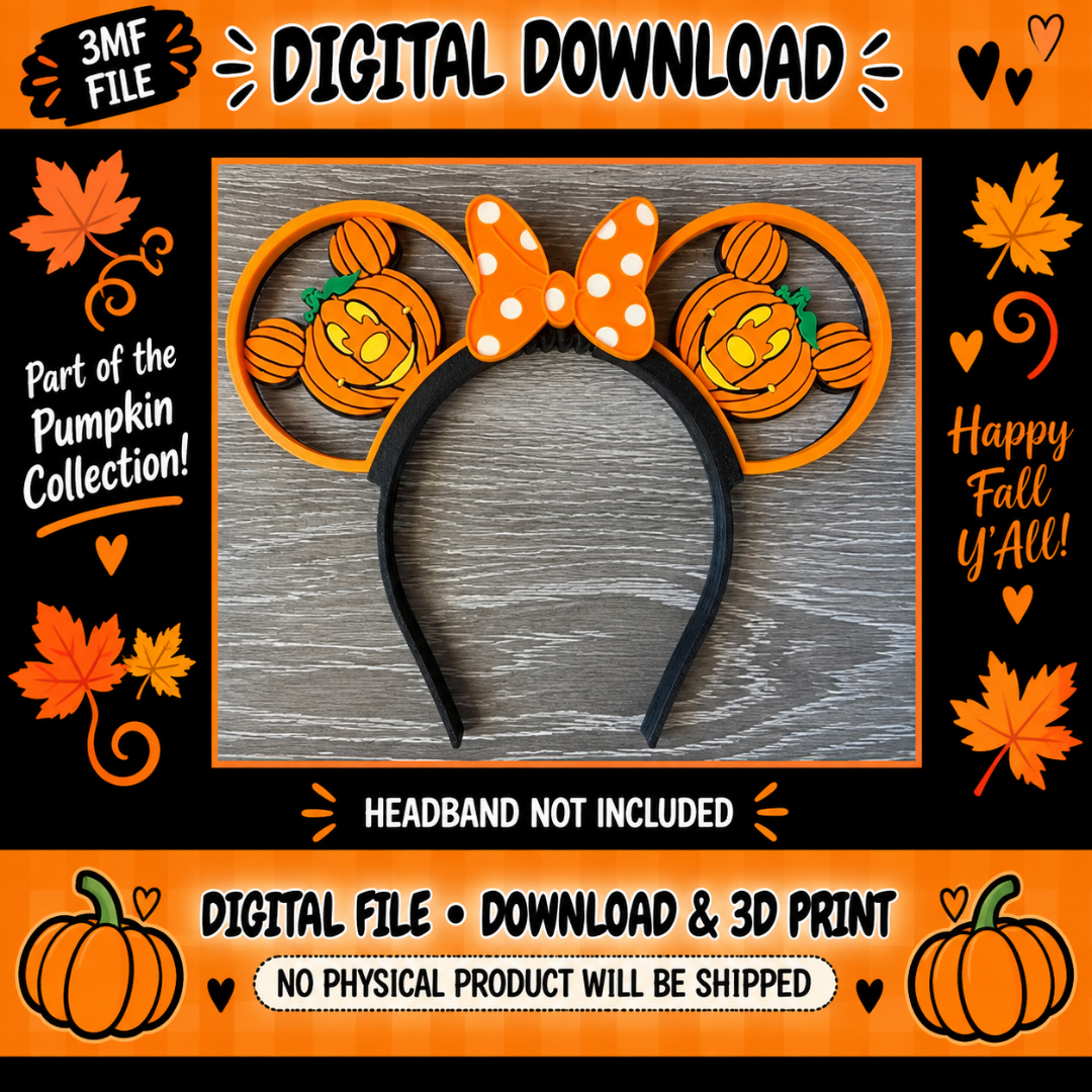 🧡  DIGITAL DOWNLOAD - Cutest Pumpkin Magnetic Ears