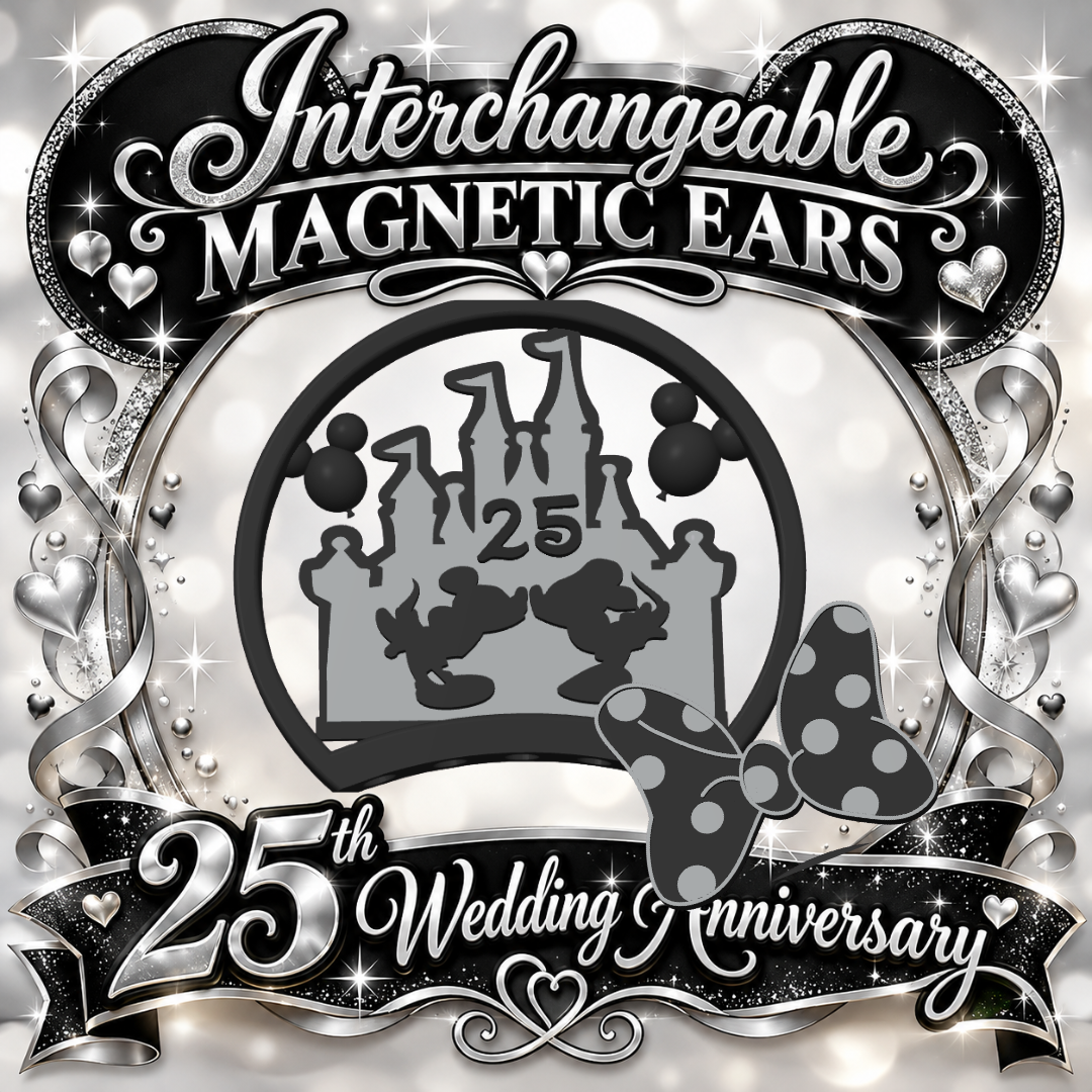 💍 25th Anniversary Interchangeable Magnetic Ears
