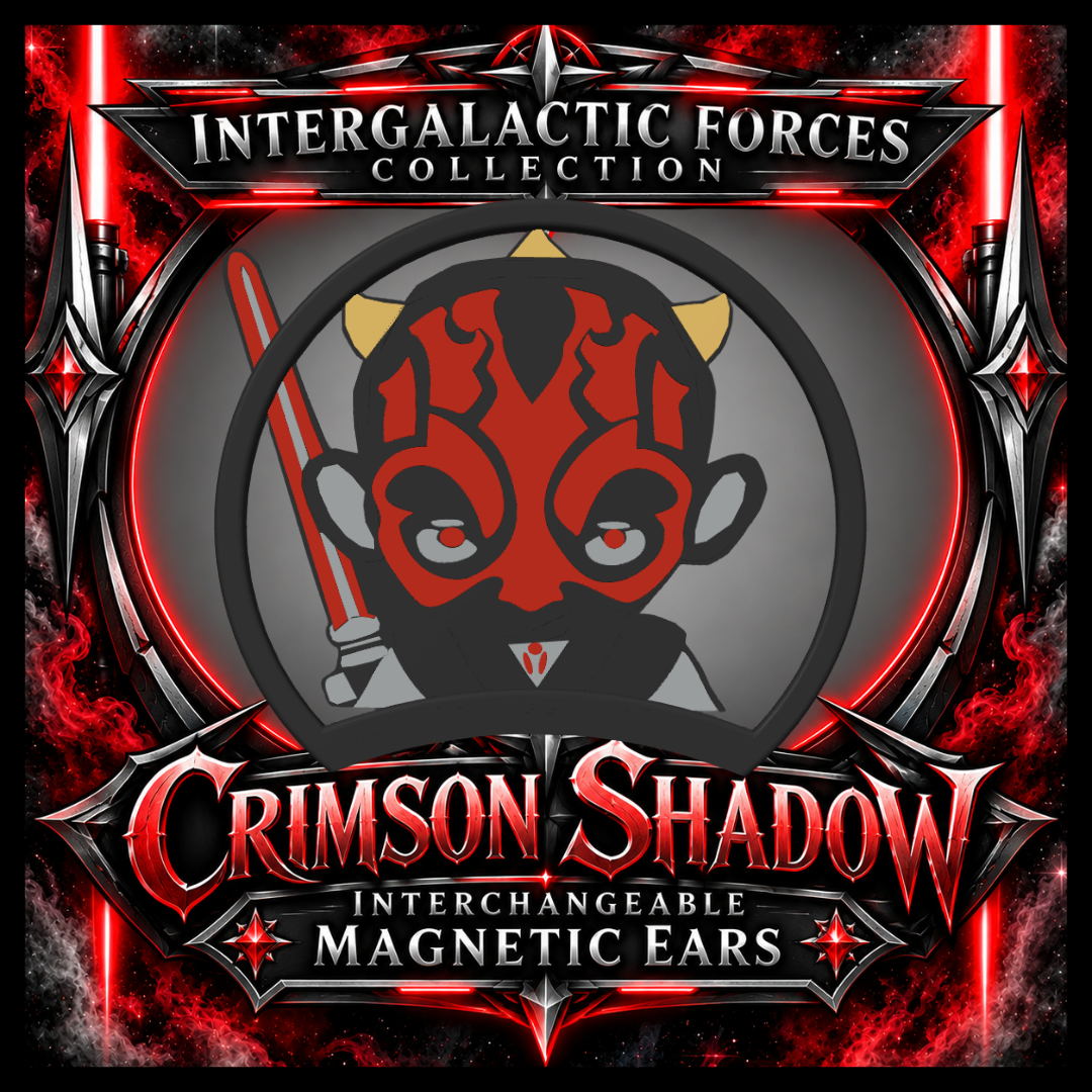 Crimson Shadow (Darth Maul Inspired)Interchangeable Magnetic Ears
