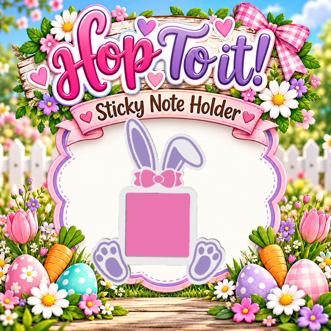 DIGITAL DOWNLOAD - Hop to it Note Holder