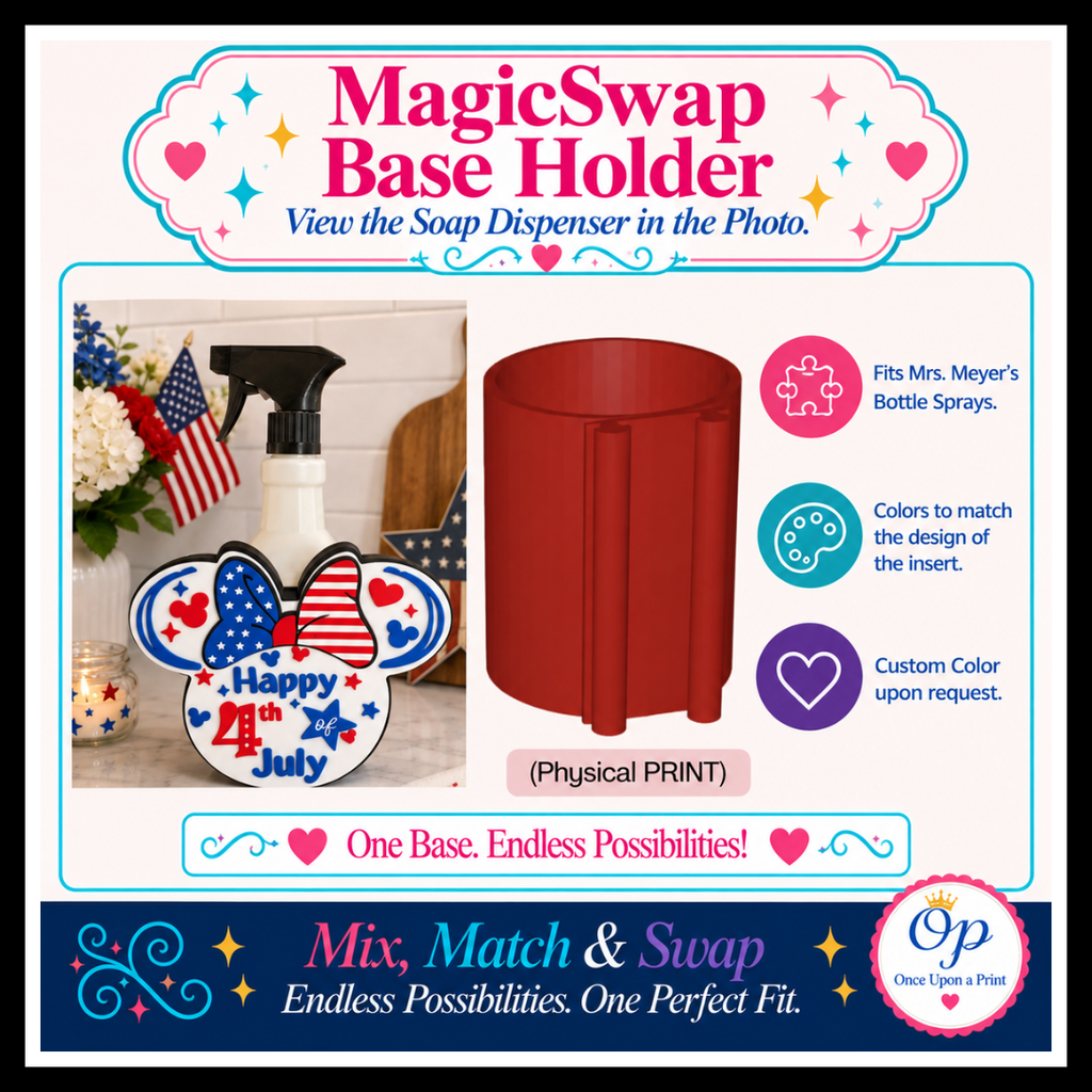 DIGITAL DOWNLOAD - MagicSwap Base Holder (Fits Mrs. Meyers Spray Bottles)