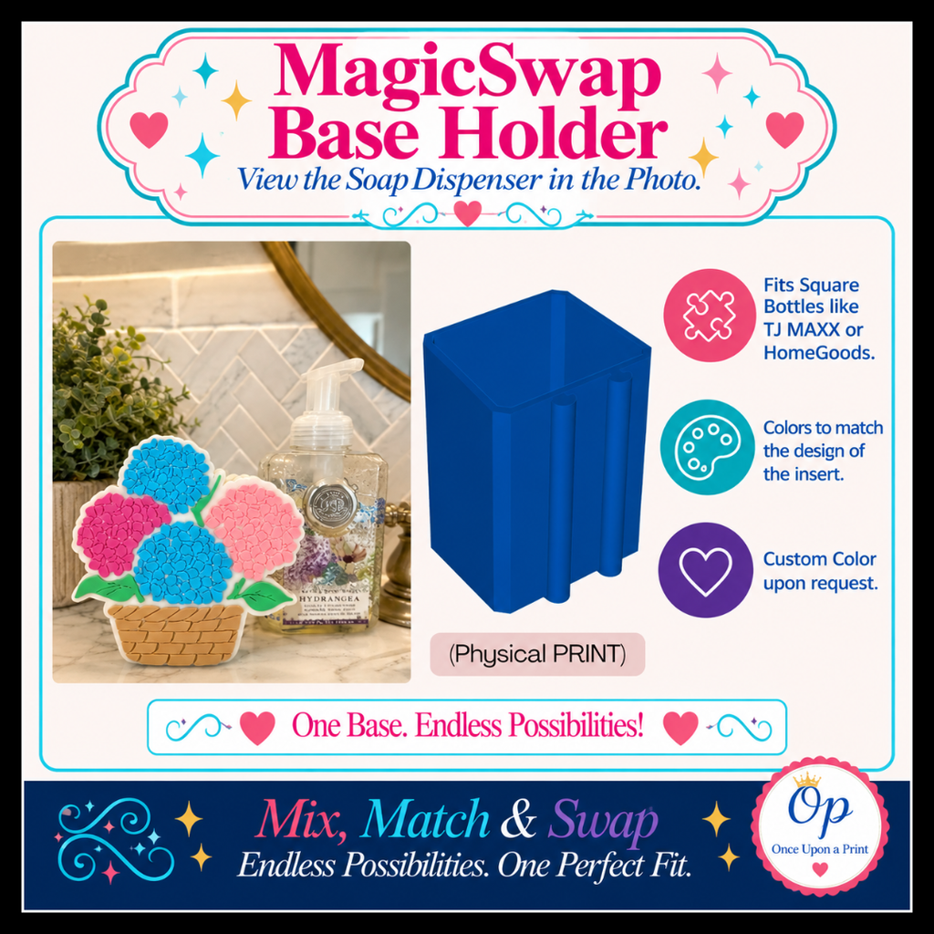 DIGITAL DOWNLOAD - MagicSwap Base Holder (Fits Square Bottles)