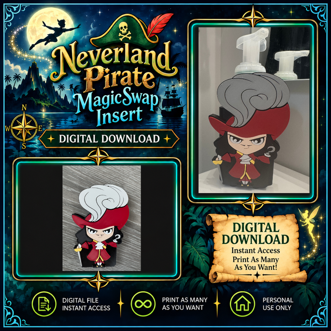DIGITAL DOWNLOAD - Neverland Pirate MagicSwap Insert | Villain Collection