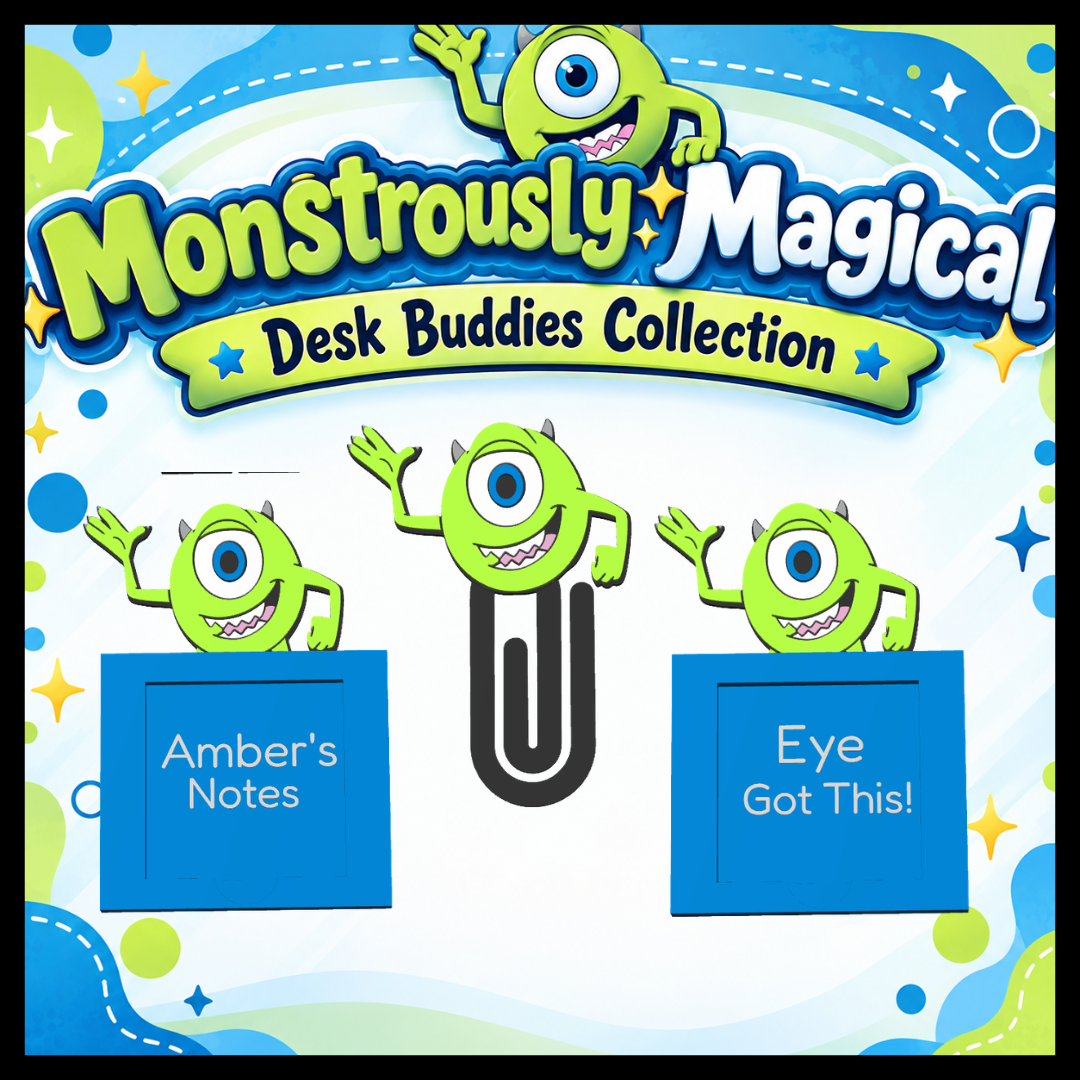 💚💚 DIGITAL DOWNLOAD - 💚 Monstrously Magical – One-Eyed Buddy Desk Buddies Collection