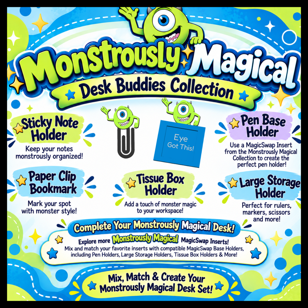 💚💚 DIGITAL DOWNLOAD - 💚 Monstrously Magical – One-Eyed Buddy Desk Buddies Collection