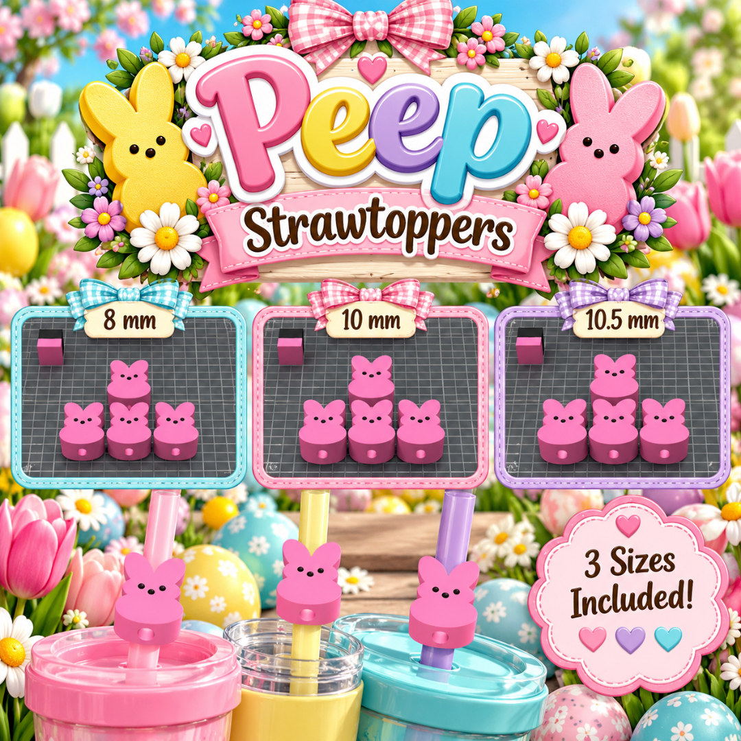 DIGITAL DOWNLOAD - Peep Strawtoppers