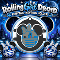 Rolling Droid Ponytail-Keyring Holder