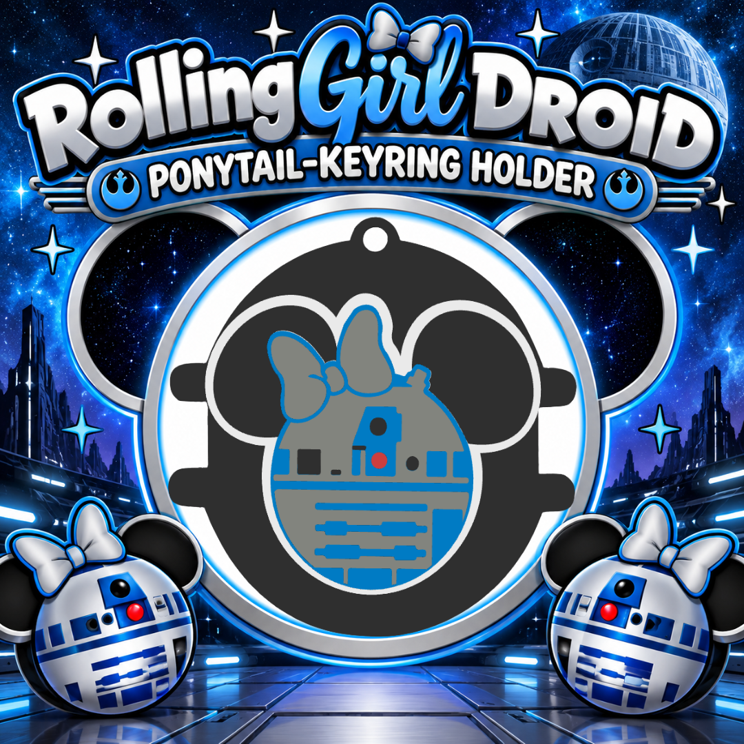 Rolling Droid Ponytail-Keyring Holder