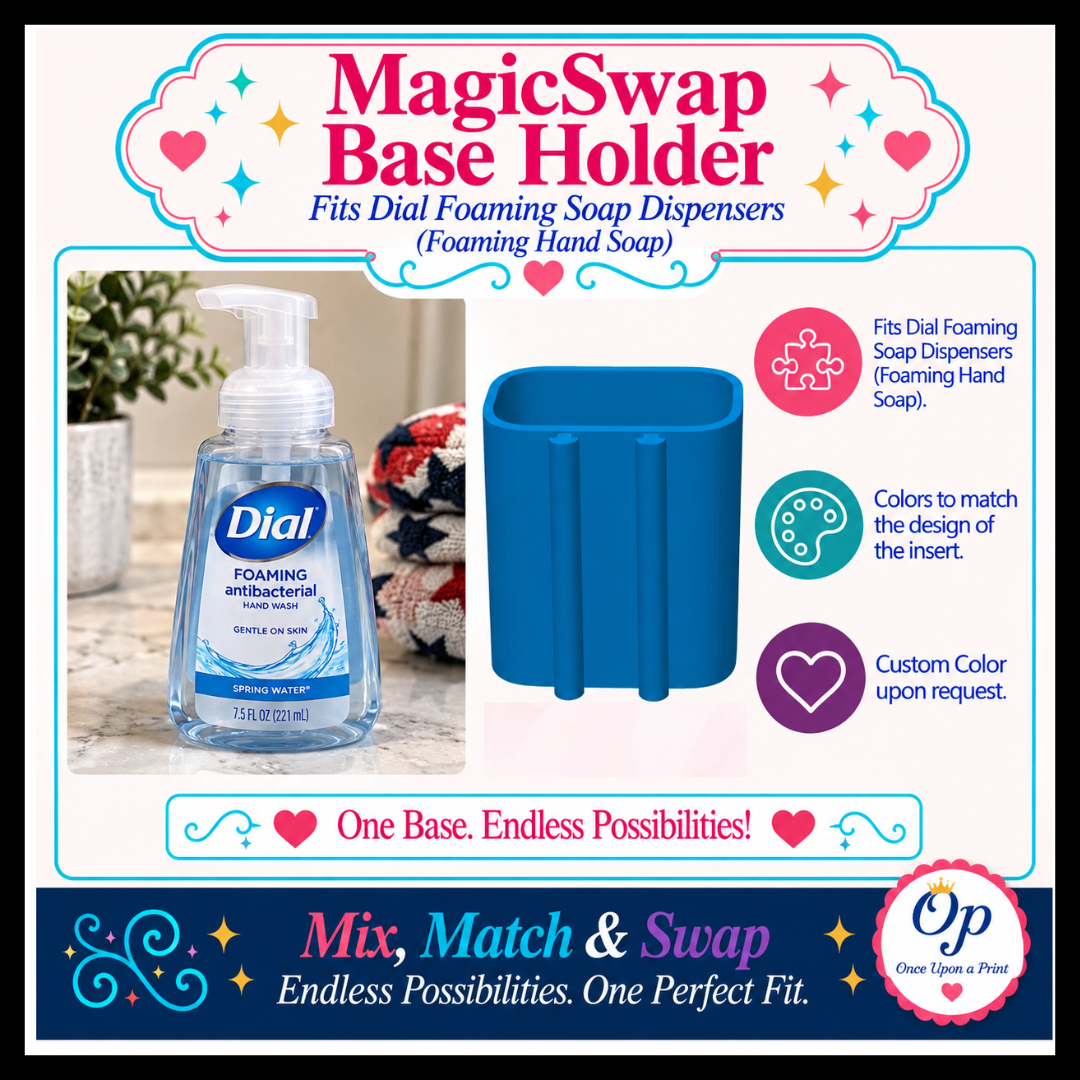DIGITAL DOWNLOAD MagicSwap Base Holder (Fits Dial FOAMING SOAP Dispenser)