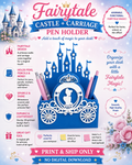 Fairytale Castle + Carriage Pen Holder