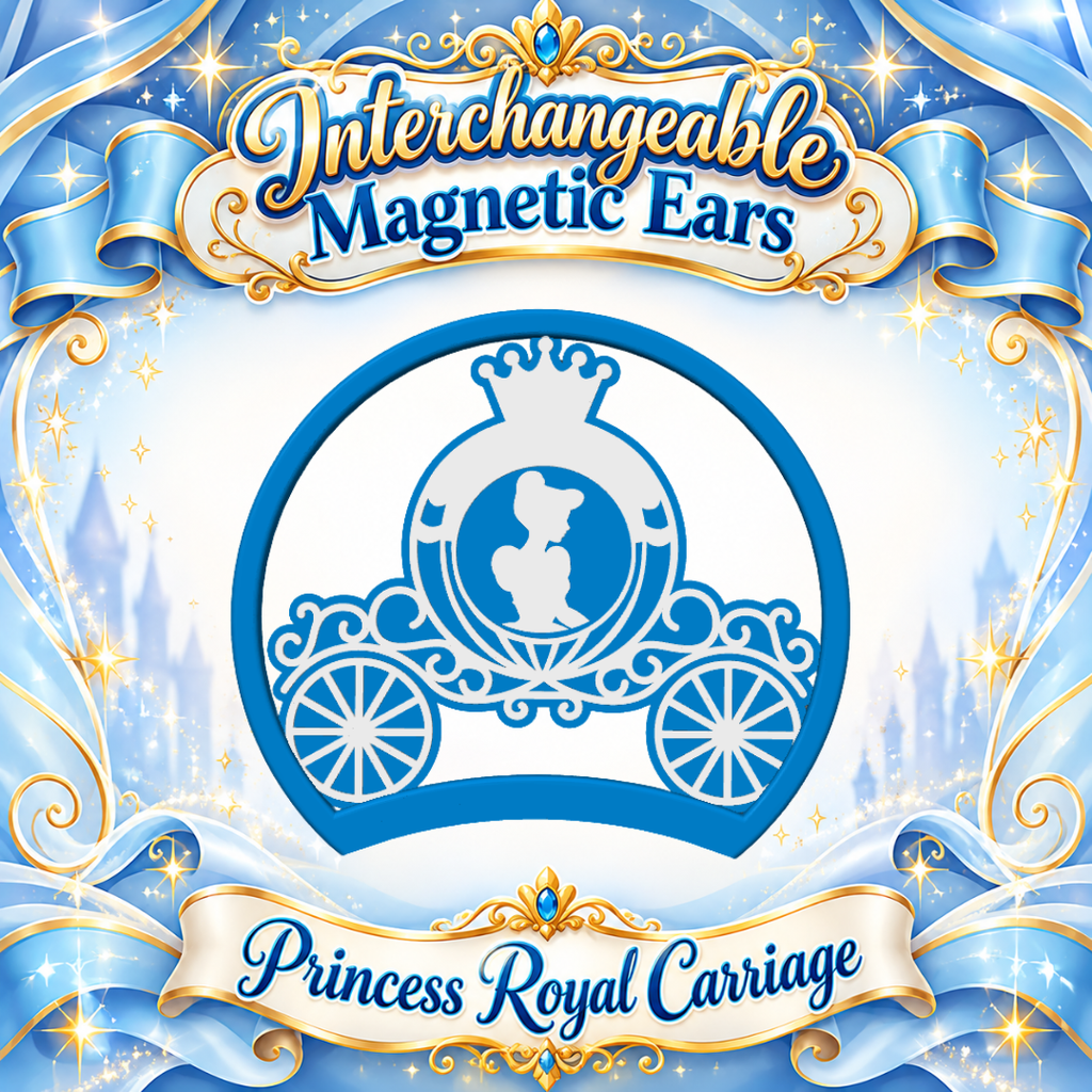 🩵 🩵 Digital Download - Princess Royal Carriage Interchangeable Magnetic Ears