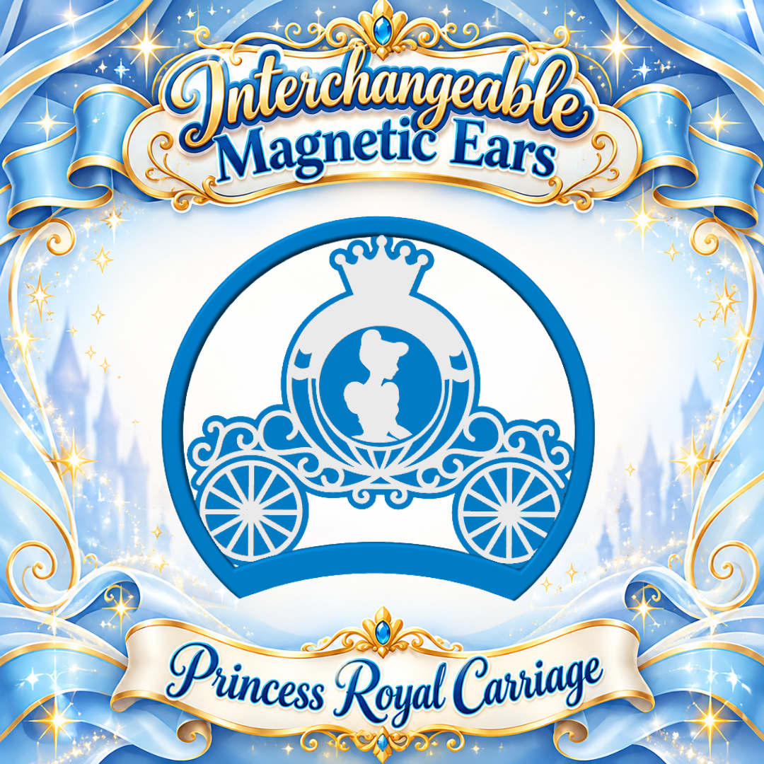 🩵 🩵 Digital Download - Princess Royal Carriage Interchangeable Magnetic Ears