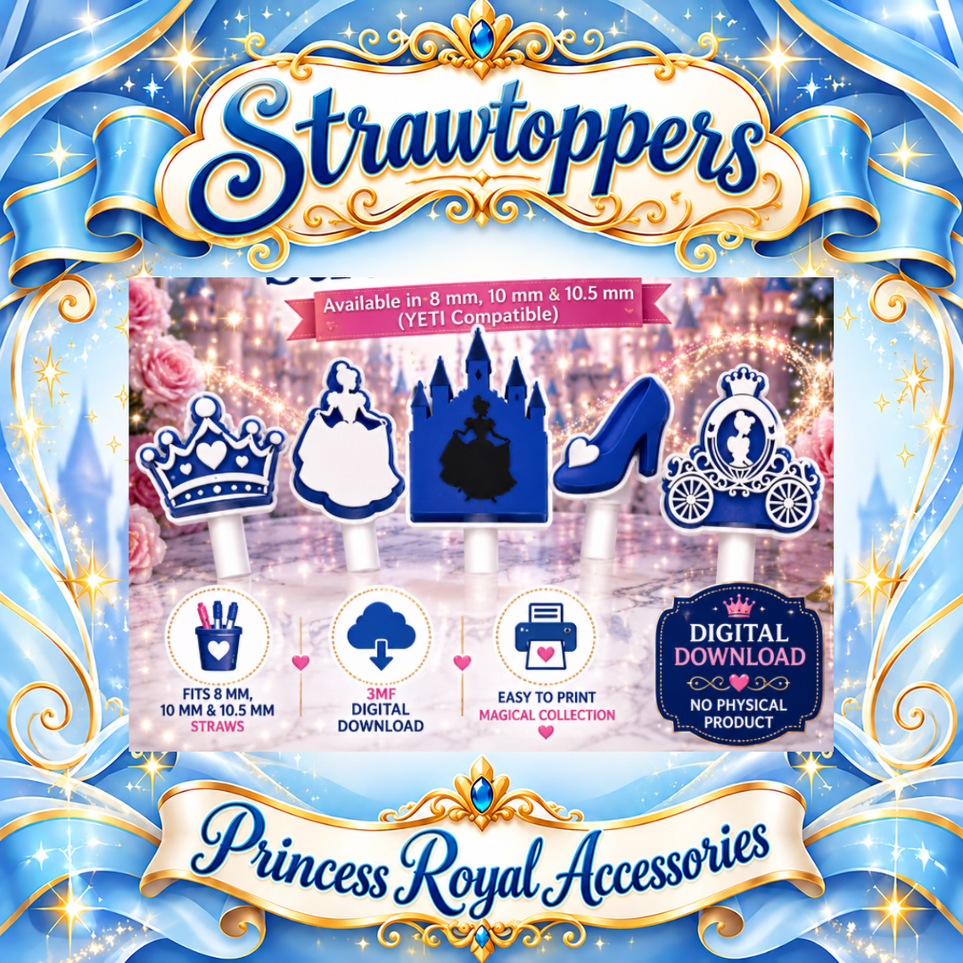 Fairytale Princess Strawtoppers