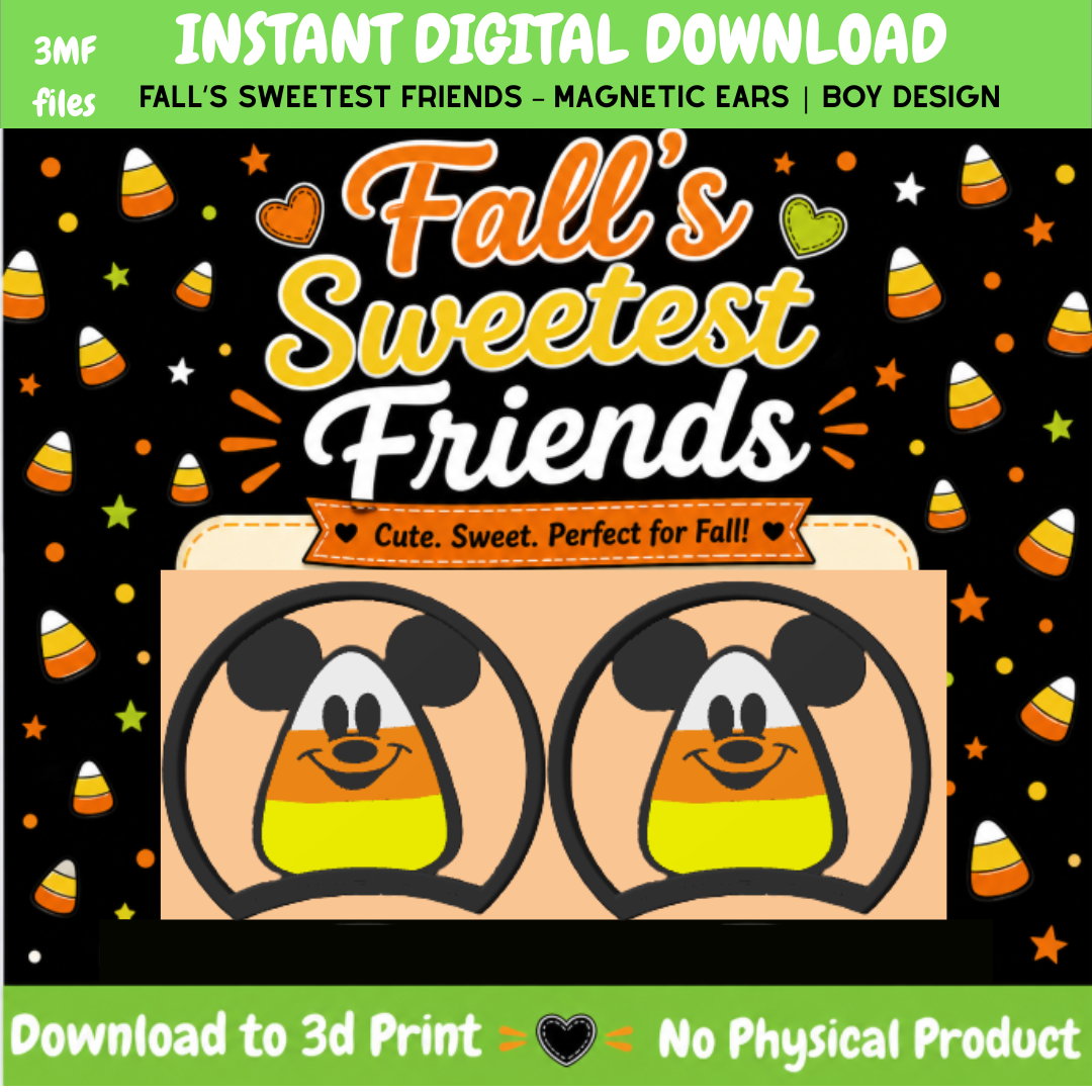 DIGITAL DOWNLOAD - Fall’s Sweetest Friends – Magnetic Ears | Boy Design