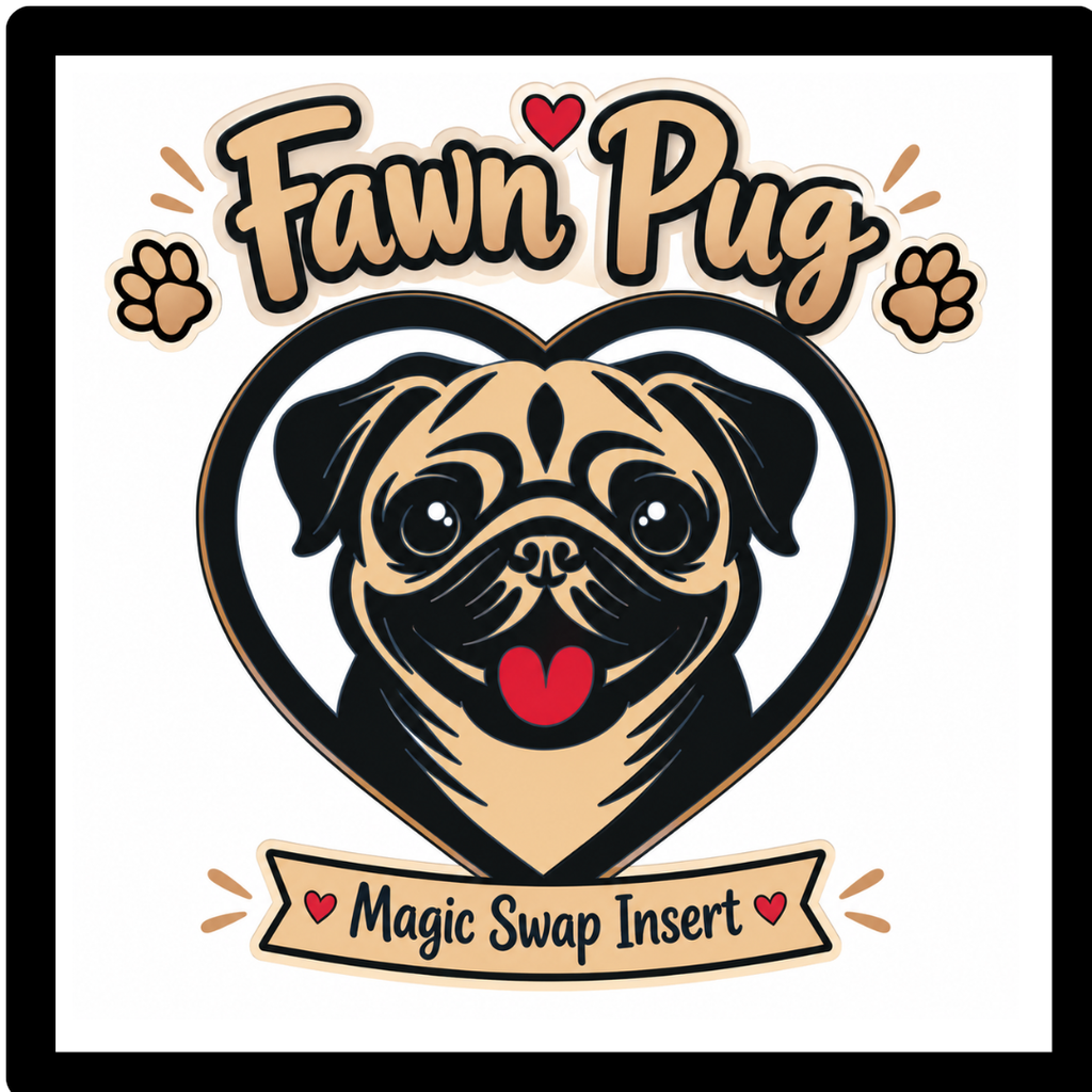Fawn Pug MagicSwap Insert - Design 1