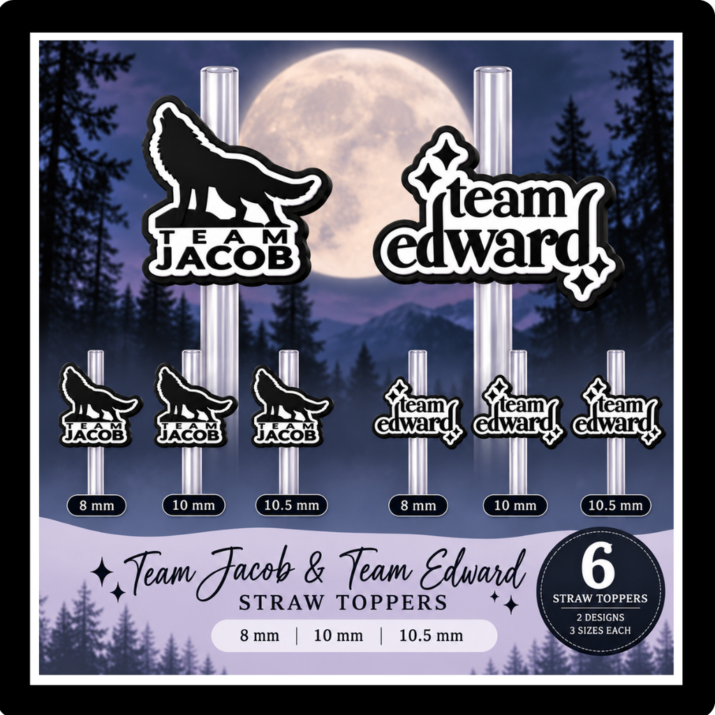Twilight Collection – Character & Team Straw Topper Set