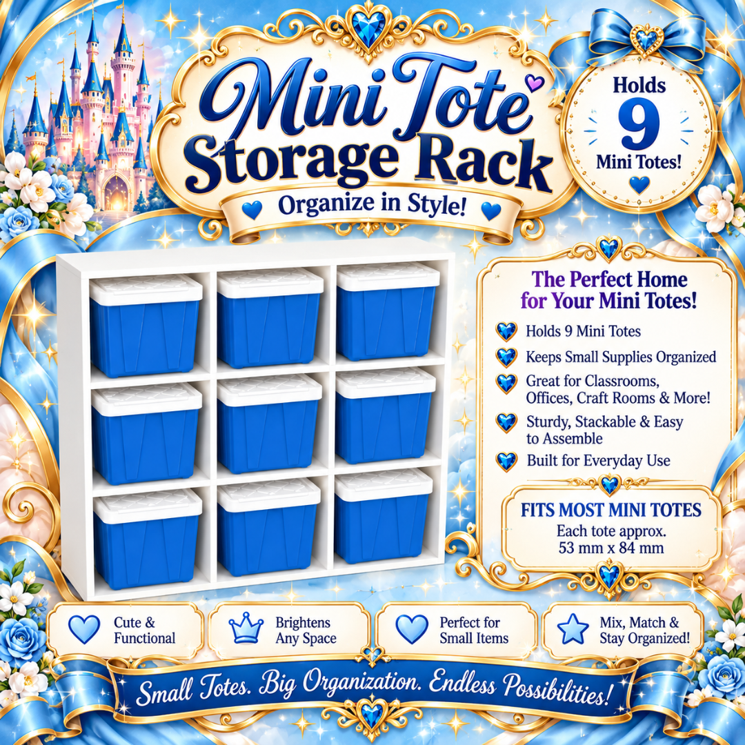 🩵🩵 DIGITAL DOWNLOAD - Mini Tote Storage Rack (PRINTED IN ANY COLOR)