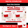 DIGITAL DOWNLOAD - Mini Totes - Two Styles to Choose From!