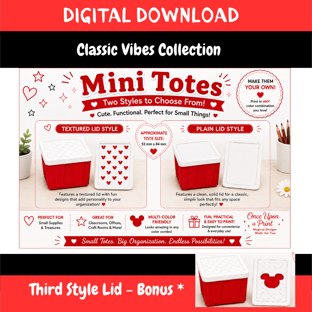 DIGITAL DOWNLOAD - Mini Totes - Two Styles to Choose From!