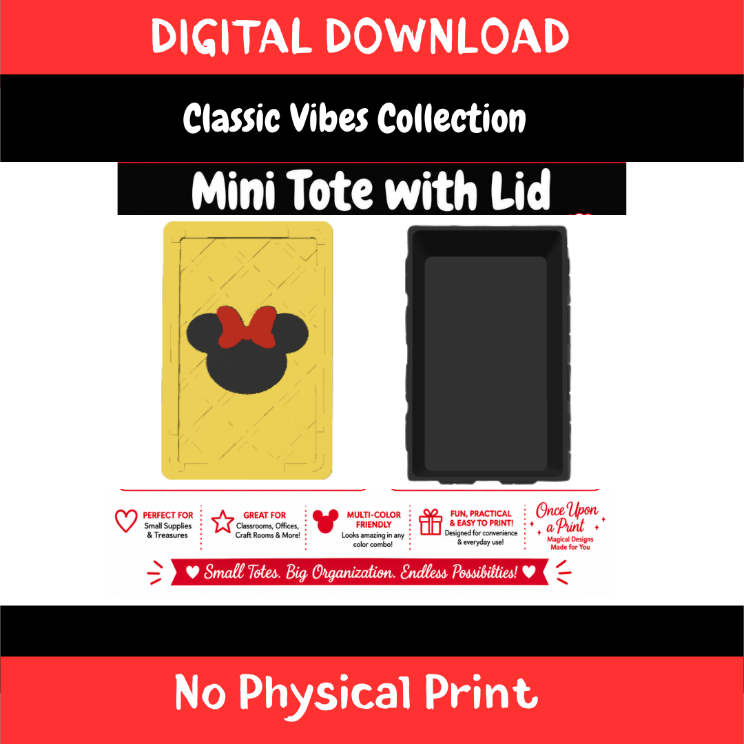 DIGITAL DOWNLOAD - Classic Vibe Mini Tote + Lid