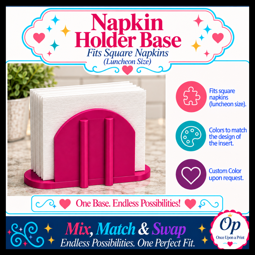 Large Tissue Box MagicSwap Base Holder (PHYSICAL PRINT & SHIP)