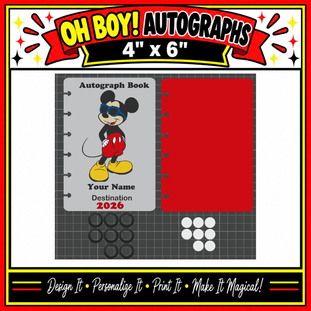 DIGITAL DOWNLOAD - Oh Boy! 4" x 6" Autograph Notebook