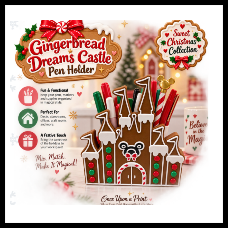 Gingerbread DREAMS Castle - PEN HOLDER