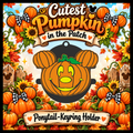 CUTEST PUMPKIN IN THE PATCH - Ponytail-Keyring Holder