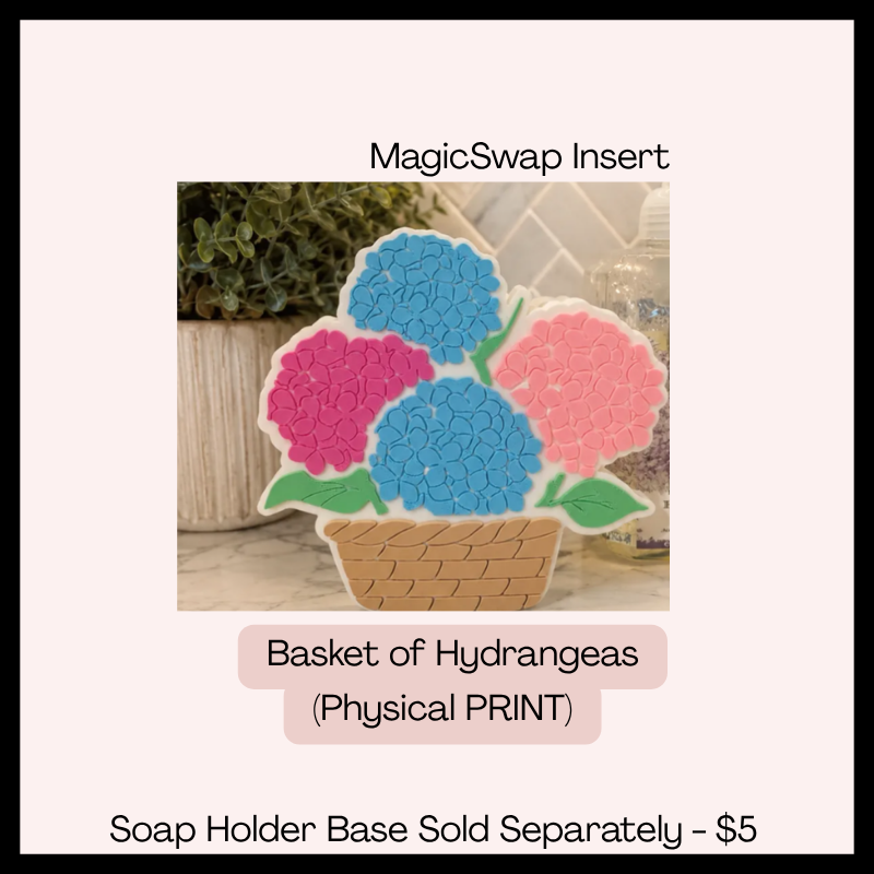Basket of Hydrangeas (MagicSwap Plate)