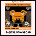 DIGITAL DOWNLOAD - Boy Mouse+Castle Stroller Sign