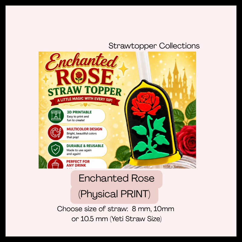 Enchanted Rose Straw Topper