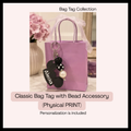 Classic Bag Tag with Bead Accessory