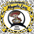 💛 DIGITAL DOWNLOAD Rootin' Tootin' CowGirl Magnetic Ear