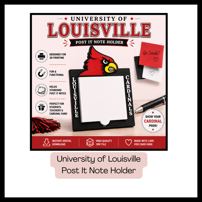 DIGITAL DOWNLOAD - Louisville Post It Note Holder