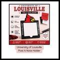 Louisville Cardinals Post It Note Holder